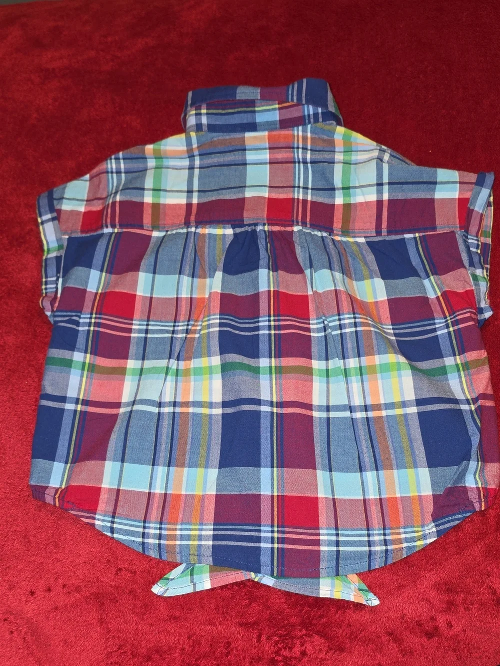 Girls Ralph Lauren Multicolor Plaid Button-Front Shirt Size 8